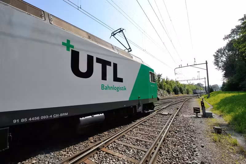 Anzeigenmotiv UTL Bahnlogistik, Format 16:9